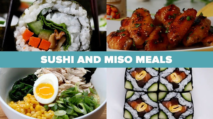 Γεύματα σούσι και Miso